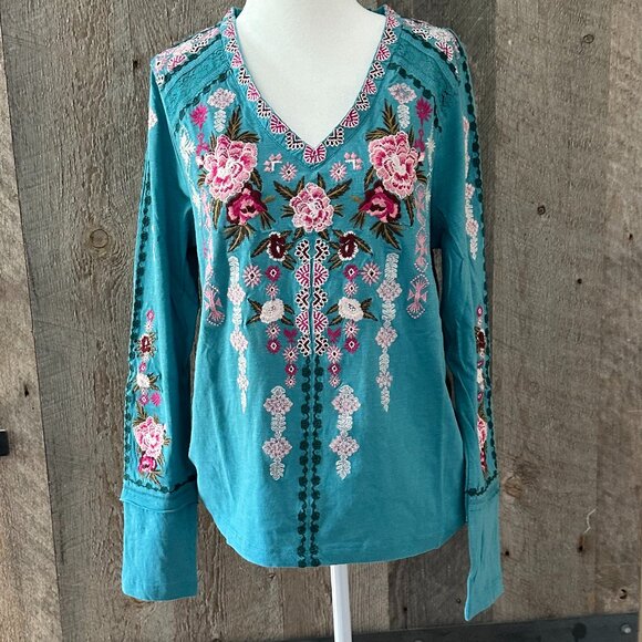 Sundance Embroidered Floral Shirt - Picture 1 of 10